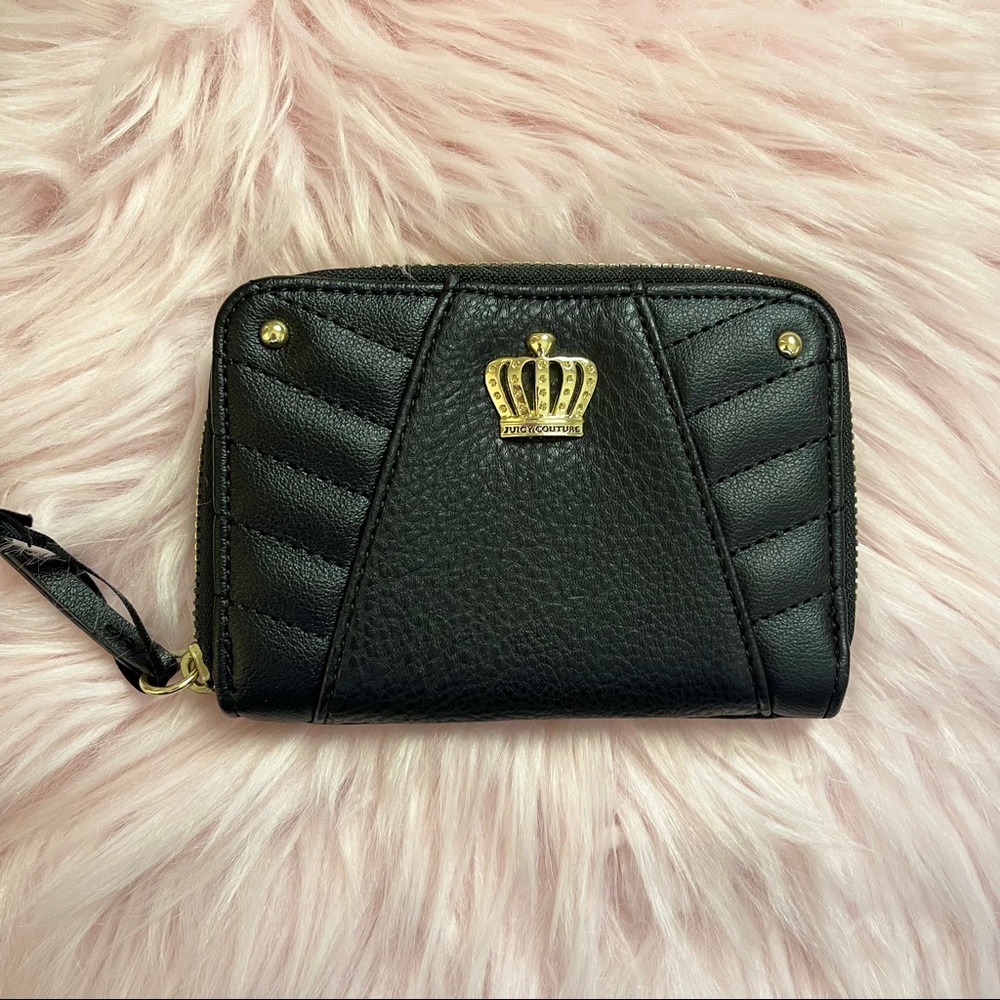Juicy Couture black pink wallet NWT